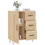 Aparador de madera de ingeniería roble Sonoma 69,5x34x90 cm de vidaXL, Aparadores - Ref: Foro24-830255, Precio: 87,13 €, Desc...