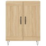 Aparador de madera de ingeniería roble Sonoma 69,5x34x90 cm de vidaXL, Aparadores - Ref: Foro24-830191, Precio: 79,53 €, Desc...