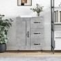 Engineered wood sideboard in concrete grey 69.5x34x90 cm by vidaXL, Sideboards - Ref: Foro24-830256, Price: 87,89 €, Discount: %