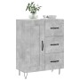 Aparador de madera de ingeniería gris hormigón 69,5x34x90 cm de vidaXL, Aparadores - Ref: Foro24-830256, Precio: 87,89 €, Des...