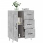 Aparador de madera de ingeniería gris hormigón 69,5x34x90 cm de vidaXL, Aparadores - Ref: Foro24-830256, Precio: 87,89 €, Des...