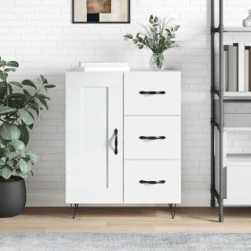 Bright white plywood sideboard 69.5x34x90 cm by vidaXL, Sideboards - Ref: Foro24-830254, Price: 95,78 €, Discount: %