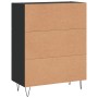 Aparador de madera de ingeniería negro 69,5x34x90 cm de vidaXL, Aparadores - Ref: Foro24-830253, Precio: 90,64 €, Descuento: %