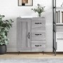 Sonoma gray engineered wood sideboard 69.5x34x90 cm by vidaXL, Sideboards - Ref: Foro24-830258, Price: 73,96 €, Discount: %