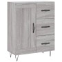 Aparador de madera de ingeniería gris Sonoma 69,5x34x90 cm de vidaXL, Aparadores - Ref: Foro24-830258, Precio: 73,96 €, Descu...