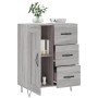 Aparador de madera de ingeniería gris Sonoma 69,5x34x90 cm de vidaXL, Aparadores - Ref: Foro24-830258, Precio: 73,96 €, Descu...