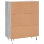 Aparador de madera de ingeniería gris Sonoma 69,5x34x90 cm de vidaXL, Aparadores - Ref: Foro24-830258, Precio: 73,96 €, Descu...