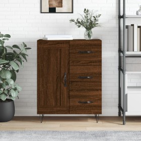 Oak brown engineered wood sideboard 69.5x34x90 cm by vidaXL, Sideboards - Ref: Foro24-830259, Price: 90,99 €, Discount: %