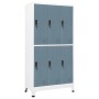 Light gray and dark gray steel locker 90x45x180 cm by vidaXL, Lockers and storage cabinets - Ref: Foro24-339803, Price: 355,0...