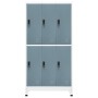 Light gray and dark gray steel locker 90x45x180 cm by vidaXL, Lockers and storage cabinets - Ref: Foro24-339803, Price: 335,0...