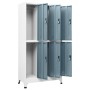 Light gray and dark gray steel locker 90x45x180 cm by vidaXL, Lockers and storage cabinets - Ref: Foro24-339803, Price: 335,0...