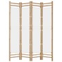 Folding screen with 4 bamboo and canvas panels 160 cm by vidaXL, Room dividers - Ref: Foro24-350624, Price: 103,39 €, Discoun...