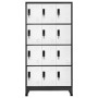 Anthracite gray and white steel locker 90x45x180 cm by vidaXL, Lockers and storage cabinets - Ref: Foro24-339816, Price: 337,...