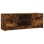 Smoked oak engineered wood TV cabinet 102x30x37.5 cm by vidaXL, TV Furniture - Ref: Foro24-823258, Price: 50,22 €, Discount: %