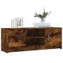 Smoked oak engineered wood TV cabinet 102x30x37.5 cm by vidaXL, TV Furniture - Ref: Foro24-823258, Price: 50,22 €, Discount: %