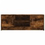 Smoked oak engineered wood TV cabinet 102x30x37.5 cm by vidaXL, TV Furniture - Ref: Foro24-823258, Price: 50,22 €, Discount: %