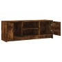 Smoked oak engineered wood TV cabinet 102x30x37.5 cm by vidaXL, TV Furniture - Ref: Foro24-823258, Price: 50,22 €, Discount: %