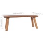 Solid teak wood garden bench 120 cm by vidaXL, Banks - Ref: Foro24-288817, Price: 182,14 €, Discount: %