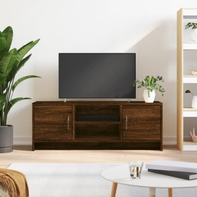 Engineered wood TV stand in brown oak, 102x30x37.5 cm by vidaXL, TV Furniture - Ref: Foro24-823260, Price: 58,09 €, Discount: %