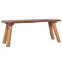 Solid teak wood garden bench 120 cm by vidaXL, Banks - Ref: Foro24-288817, Price: 182,14 €, Discount: %