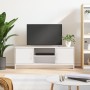 Mueble de TV madera de ingeniería blanco brillo 102x30x37,5 cm de vidaXL, Muebles TV - Ref: Foro24-823255, Precio: 54,79 €, D...