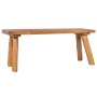 Solid teak wood garden bench 120 cm by vidaXL, Banks - Ref: Foro24-288817, Price: 182,14 €, Discount: %