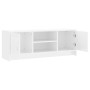 Mueble de TV madera de ingeniería blanco brillo 102x30x37,5 cm de vidaXL, Muebles TV - Ref: Foro24-823255, Precio: 54,79 €, D...