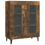 Aparador de madera de ingeniería roble ahumado 69,5x34x90 cm de vidaXL, Aparadores - Ref: Foro24-817336, Precio: 71,99 €, Des...