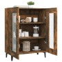 Aparador de madera de ingeniería roble ahumado 69,5x34x90 cm de vidaXL, Aparadores - Ref: Foro24-817336, Precio: 71,99 €, Des...