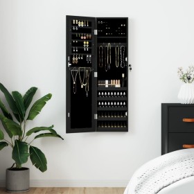 Black wall mirror with jewelry box 30x8.5x106 cm by vidaXL, Mirrors - Ref: Foro24-353215, Price: 92,60 €, Discount: %