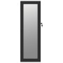 Black wall-mounted mirror with jewelry cabinet 30x8.5x90 cm by vidaXL, Mirrors - Ref: Foro24-353212, Price: 89,81 €, Discount: %