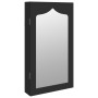 Espejo con joyero de pared negro 37,5x10x67 cm de vidaXL, Espejos - Ref: Foro24-353221, Precio: 79,32 €, Descuento: %