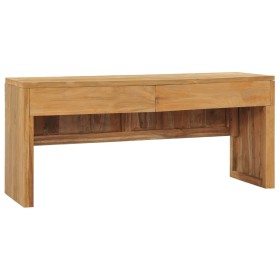 Solid teak wood TV stand 100x35x45 cm by vidaXL, TV Furniture - Ref: Foro24-288843, Price: 98,99 €, Discount: %