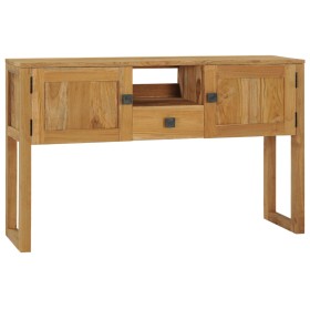 Mesa consola de madera maciza de teca 120x35x75 cm de vidaXL, Mesas auxiliares - Ref: Foro24-288844, Precio: 222,76 €, Descue...