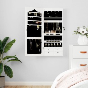 White wall mirror with jewelry box 37.5x10x90 cm by vidaXL, Mirrors - Ref: Foro24-353223, Price: 94,28 €, Discount: %