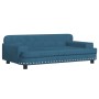 Blaues Samt Kinder Sofa 90x53x30 cm von vidaXL, Baby- und Kleinkindmöbel - Ref: Foro24-3196279, Preis: 91,29 €, Rabatt: %