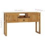 Mesa consola de madera maciza de teca 120x35x75 cm de vidaXL, Mesas auxiliares - Ref: Foro24-288844, Precio: 222,76 €, Descue...