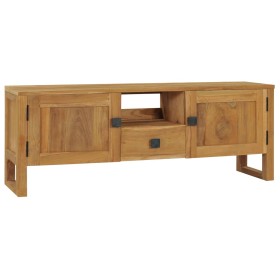 Solid teak wood TV cabinet 120x32x45 cm by vidaXL, TV Furniture - Ref: Foro24-288845, Price: 174,99 €, Discount: %