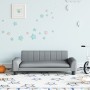 Light gray fabric sofa for children 90x53x30 cm by vidaXL, Baby and Toddler Furniture - Ref: Foro24-3196258, Price: 83,39 €, ...