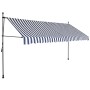 Toldo manual retráctil con LED azul y blanco 350 cm de vidaXL, Toldos - Ref: Foro24-145846, Precio: 98,19 €, Descuento: %