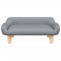 Children's sofa in light gray fabric 70x40x24 cm by vidaXL, Baby and Toddler Furniture - Ref: Foro24-3196344, Price: 62,09 €,...