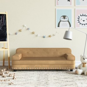 Braunes Kindersofa aus Samt, 90x53x30 cm von vidaXL, Baby- und Kleinkindmöbel - Ref: Foro24-3196284, Preis: 84,99 €, Rabatt: %