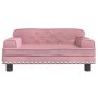 Pink velvet children's sofa 70x45x30 cm by vidaXL, Baby and Toddler Furniture - Ref: Foro24-3196296, Price: 67,86 €, Discount: %