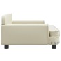 Cream Synthetic Leather Children's Sofa 90x53x30 cm by vidaXL, Baby and Toddler Furniture - Ref: Foro24-3196288, Price: 88,60...