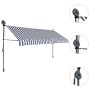 Toldo manual retráctil con LED azul y blanco 350 cm de vidaXL, Toldos - Ref: Foro24-145846, Precio: 98,19 €, Descuento: %