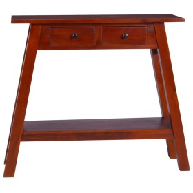 Mesa consola clásica de madera maciza caoba marrón 90x30x75cm de vidaXL, Mesas auxiliares - Ref: Foro24-288892, Precio: 131,9...