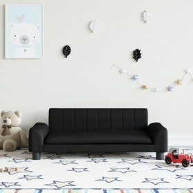 Schwarzes Kindersofa aus Kunstleder, 90 x 53 x 30 cm von vidaXL, Baby- und Kleinkindmöbel - Ref: Foro24-3196263, Preis: 82,52...