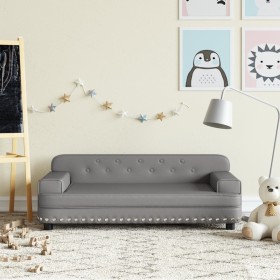 Graues Kindersofa aus Kunstleder, 90 x 53 x 30 cm von vidaXL, Baby- und Kleinkindmöbel - Ref: Foro24-3196290, Preis: 95,46 €,...