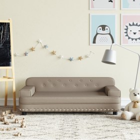 Synthetic leather children's sofa in cappuccino color, measuring 90x53x30 cm. by vidaXL, Baby and Toddler Furniture - Ref: Fo...