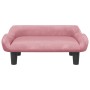 Rosa Samt-Kindersofa 70x40x24 cm von vidaXL, Baby- und Kleinkindmöbel - Ref: Foro24-3196352, Preis: 59,13 €, Rabatt: %